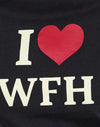 Noir avec le slogan I Love WTF