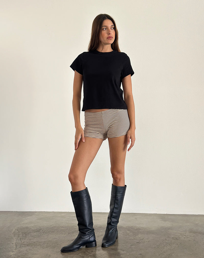Image de Sakha Bosy Top en noir uni