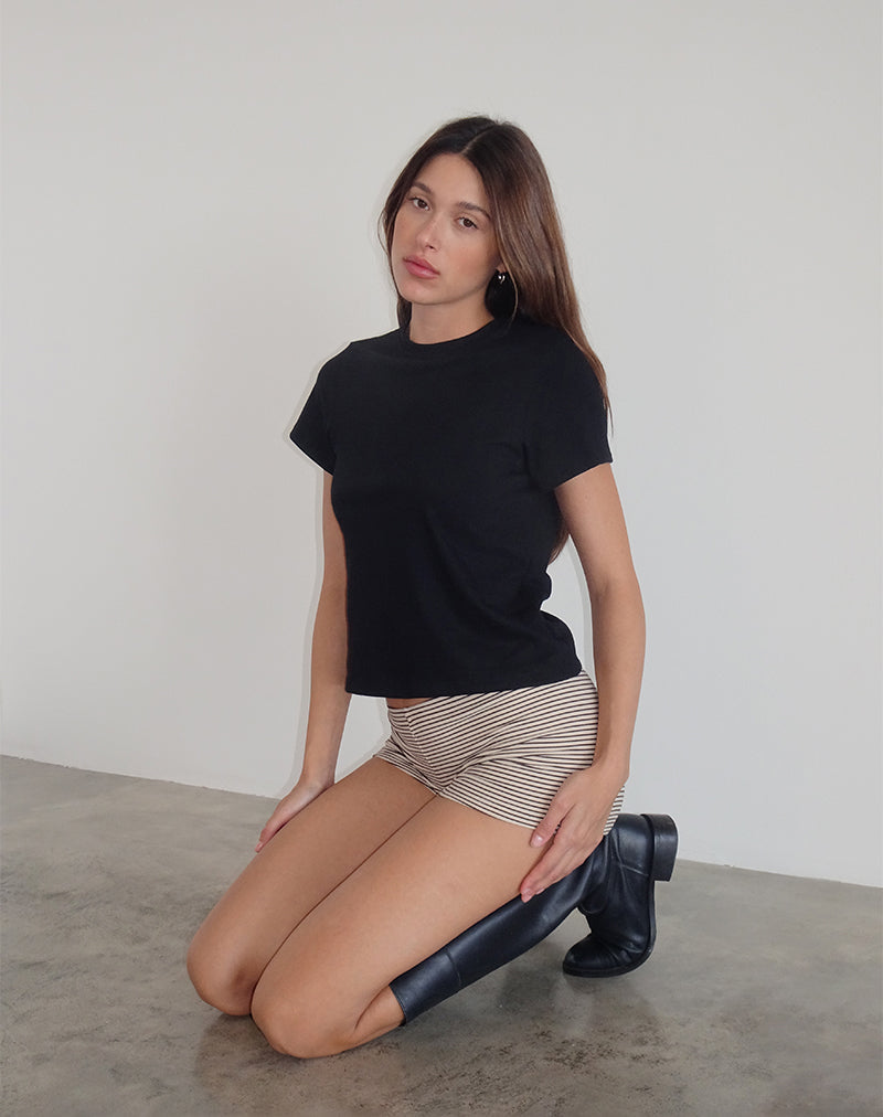 Image de Sakha Bosy Top en noir uni