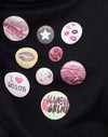 Noir avec badges Graphique