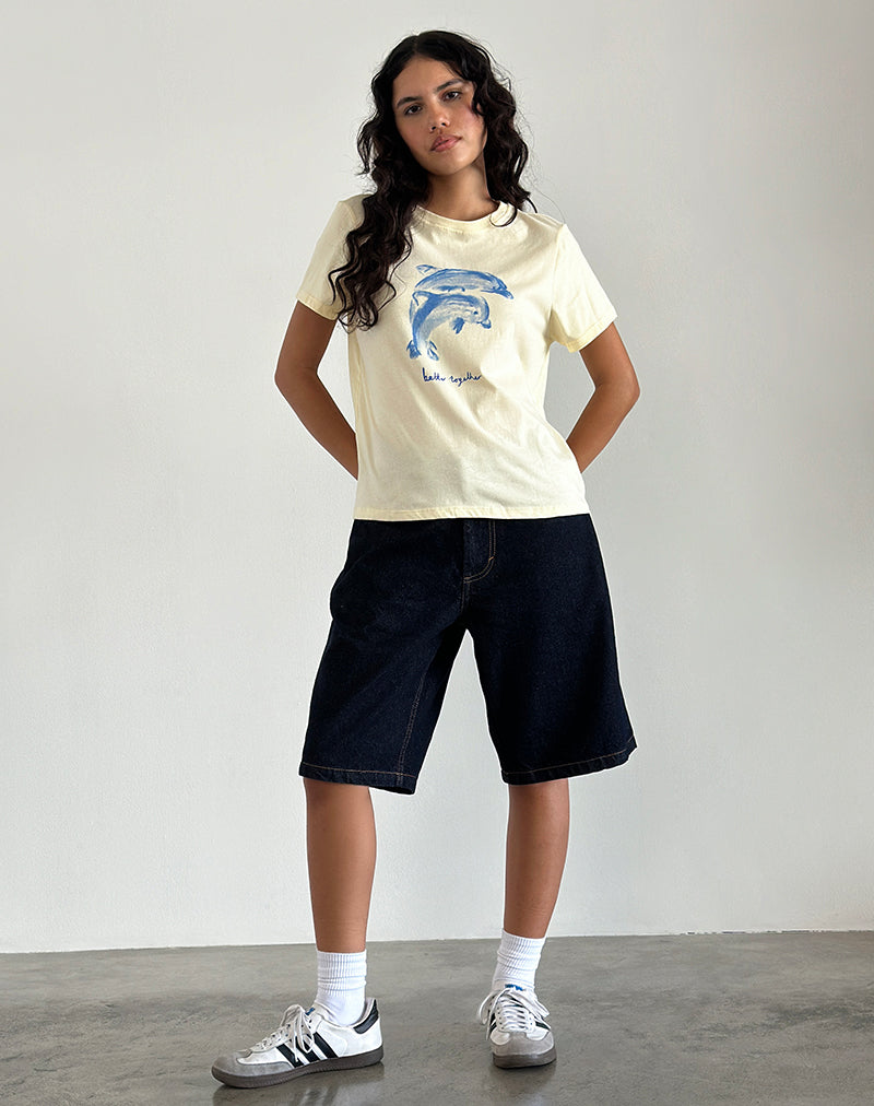 Tee-shirt Saki en Buttermilk avec Slogan Better Together