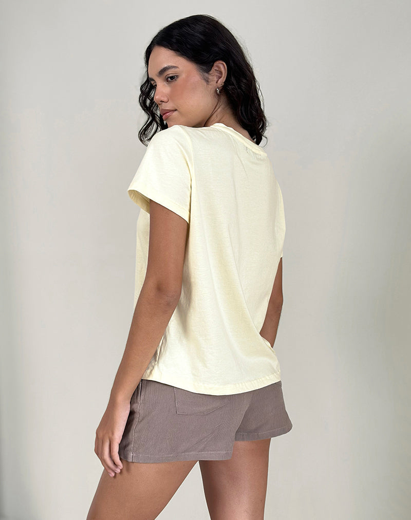 Image de Saki Tee in Buttermilk Healing Stone Horoscope Print