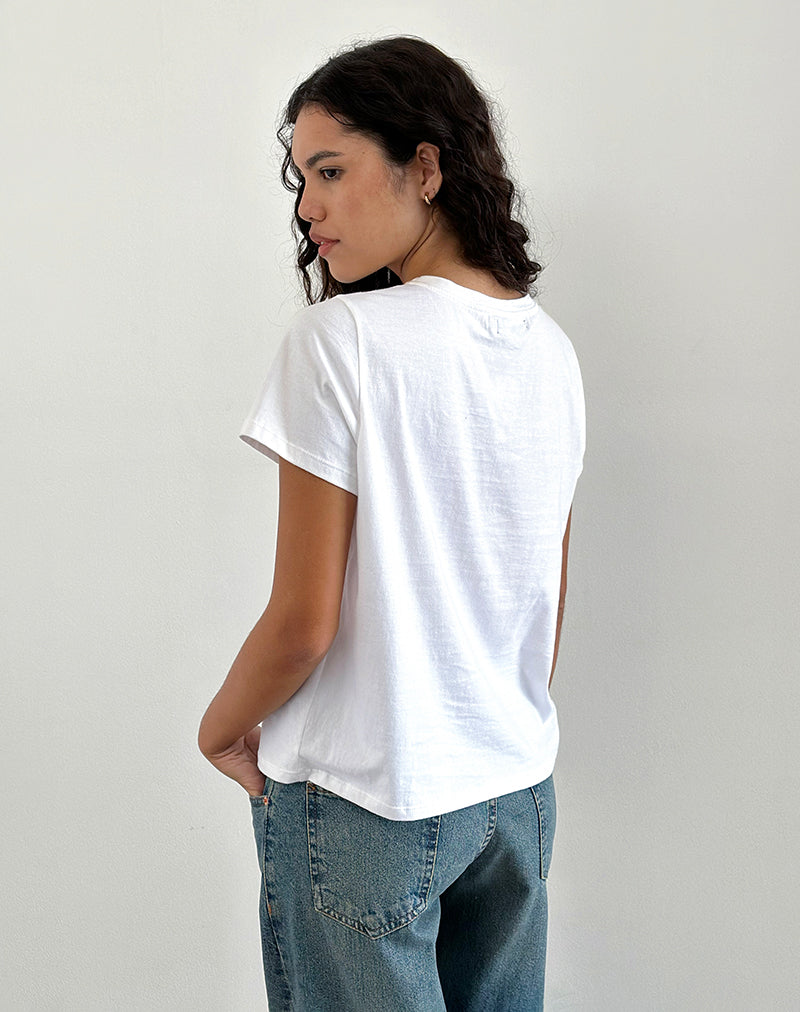 Image de Saki Tee in White Argument Mood Print