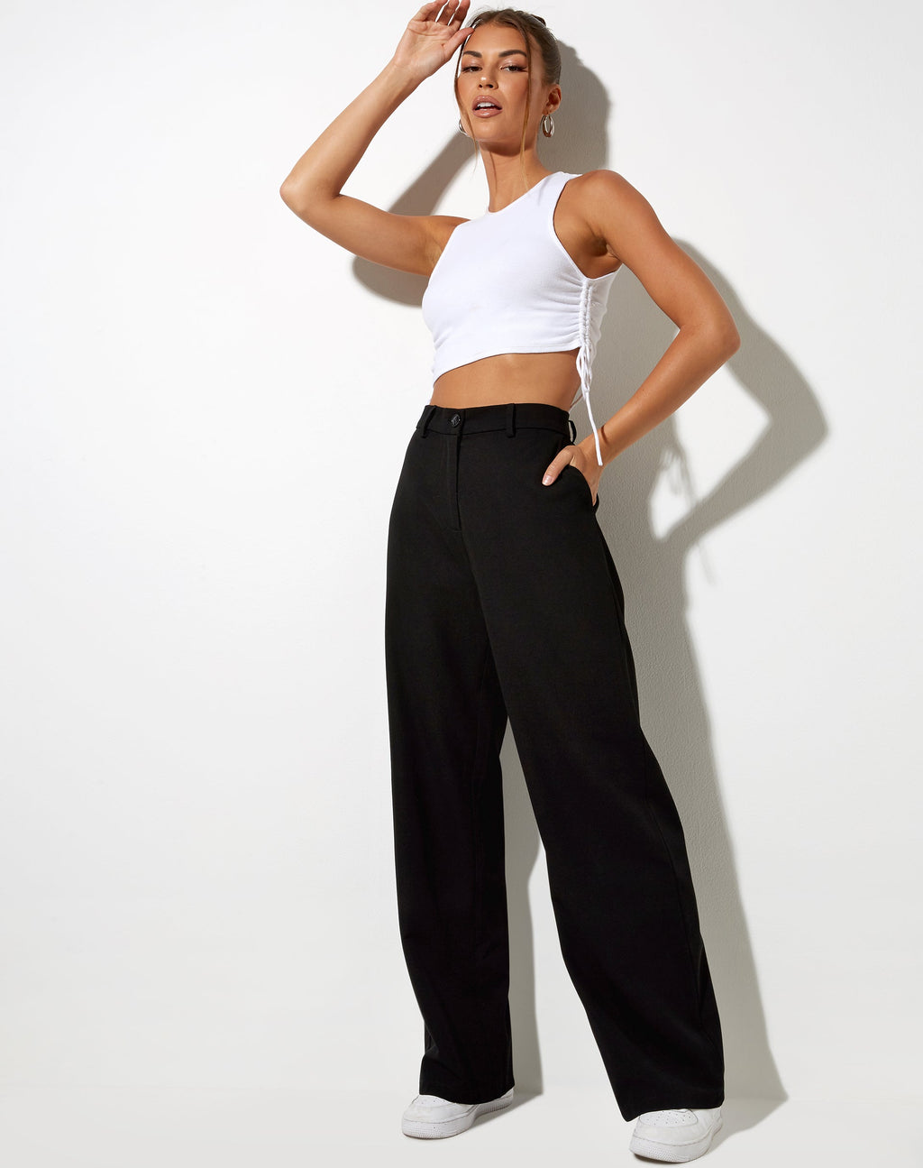 Pantalon Sakila en noir tailleur