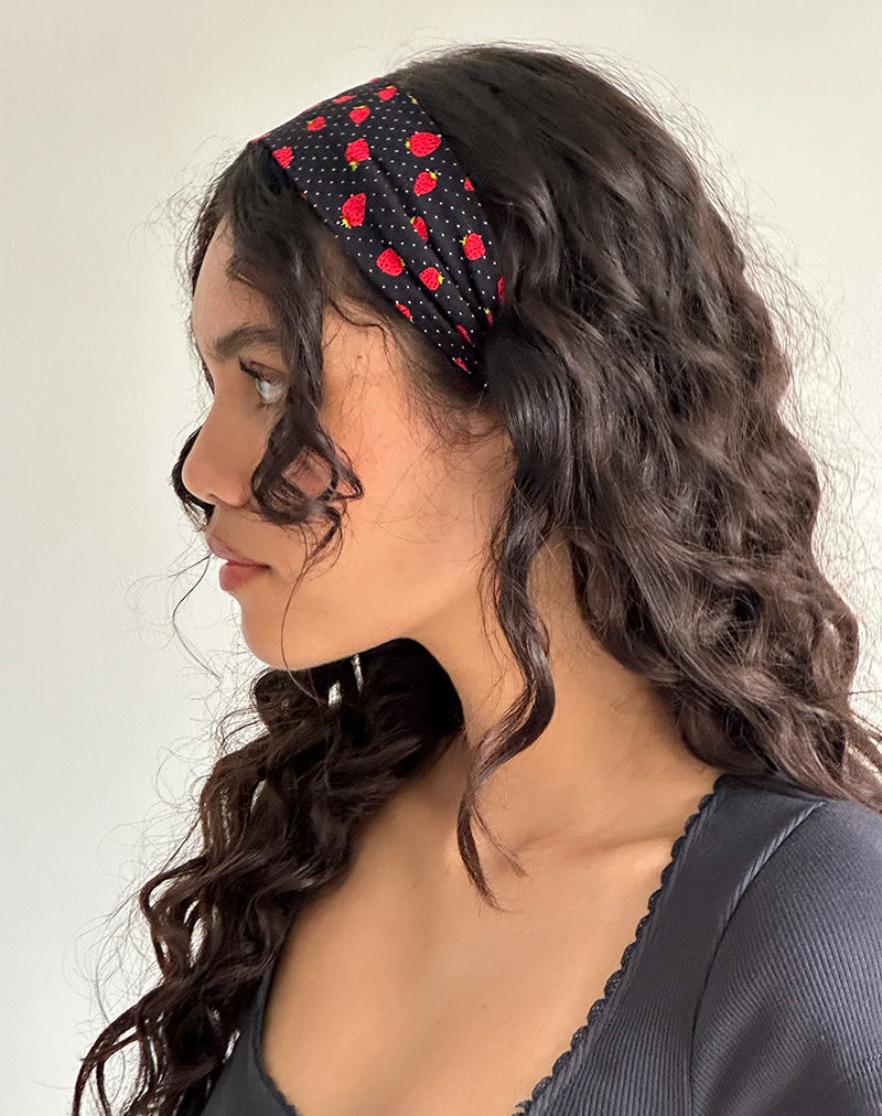 Bandeau Sala en Strawberry Polka Black
