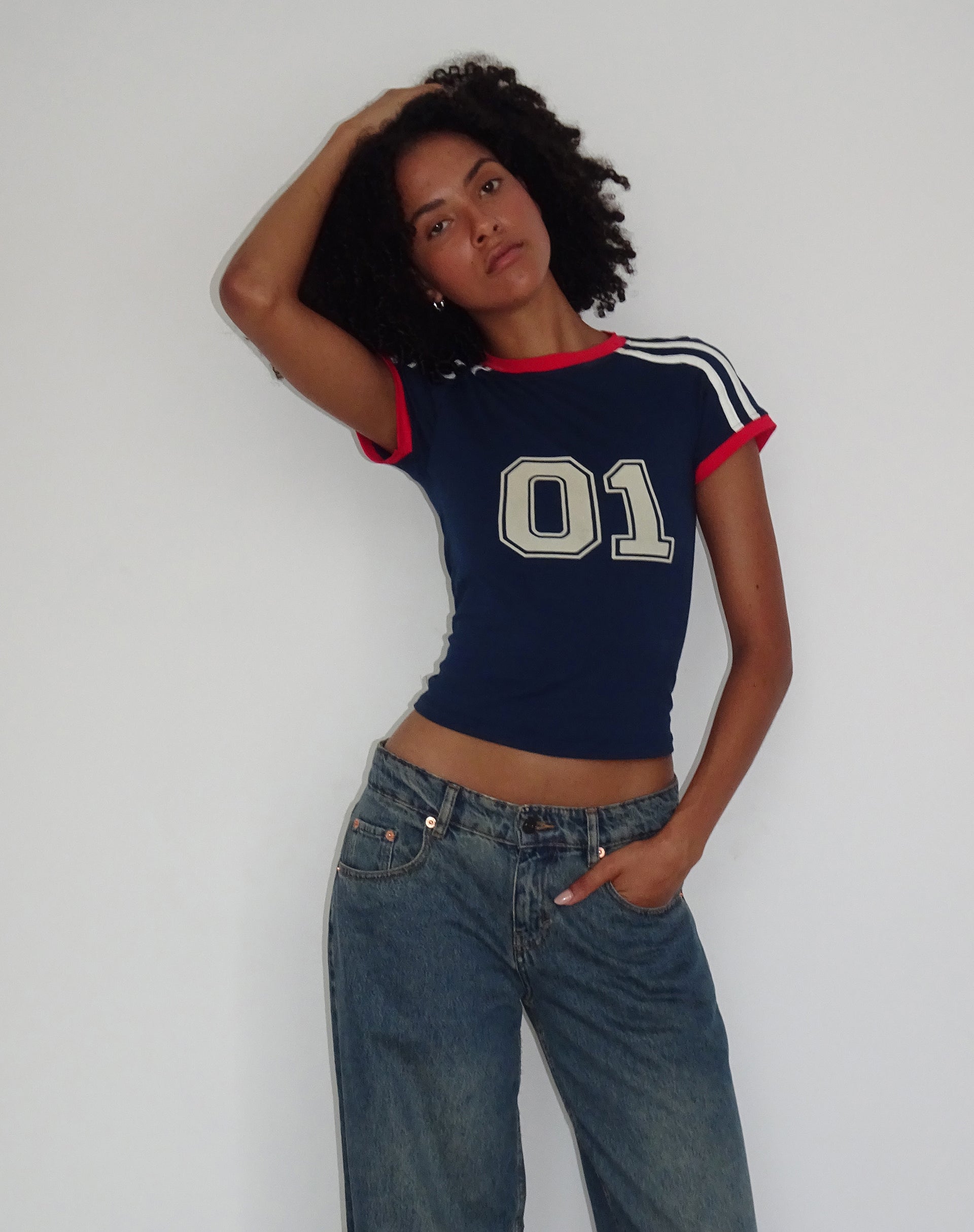 Image de Salda Sports Fitted Tee in Navy