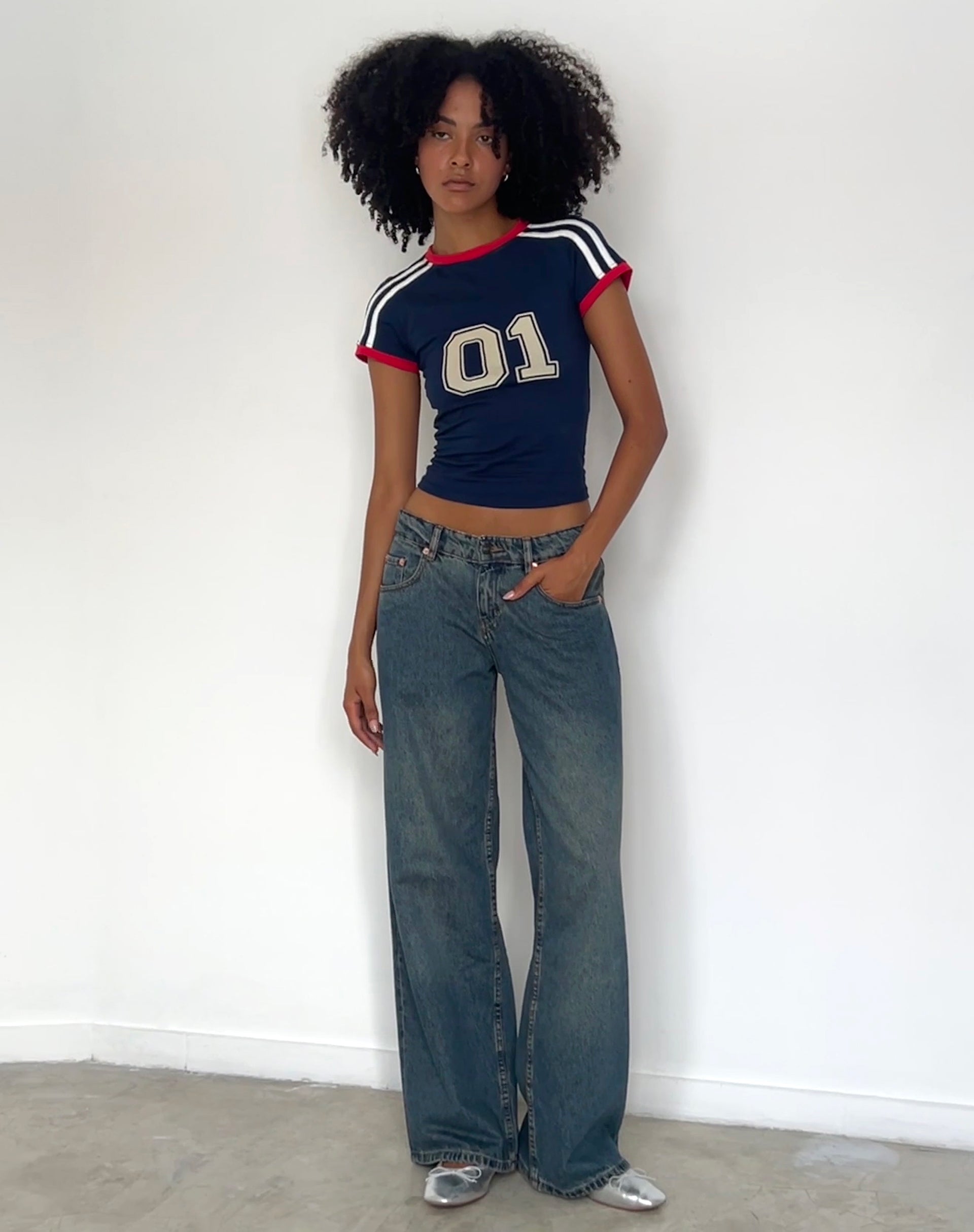 Image de Salda Sports Fitted Tee in Navy
