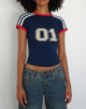 Image de Salda Sports Fitted Tee in Navy