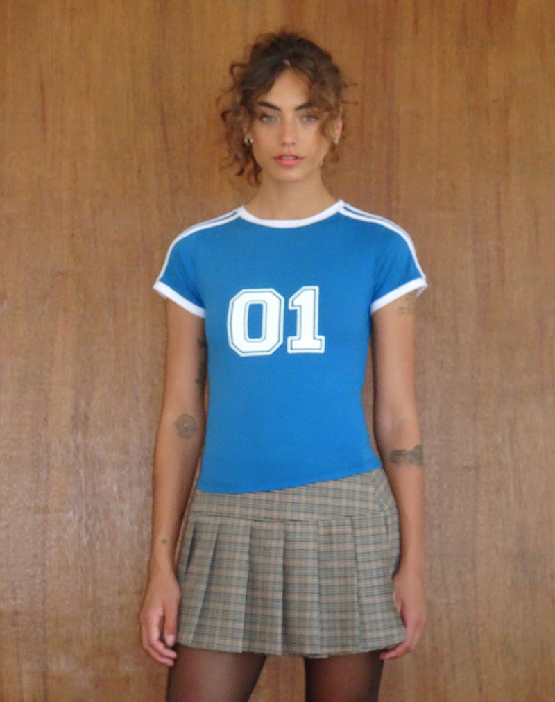 Image de Salda Sporty Fitted Tee in Mediterranean Blue