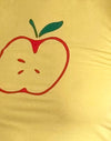 Jaune avec motif de pomme