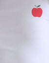 Blanc Bleu Marine Reliure Pomme Rouge Imprimé