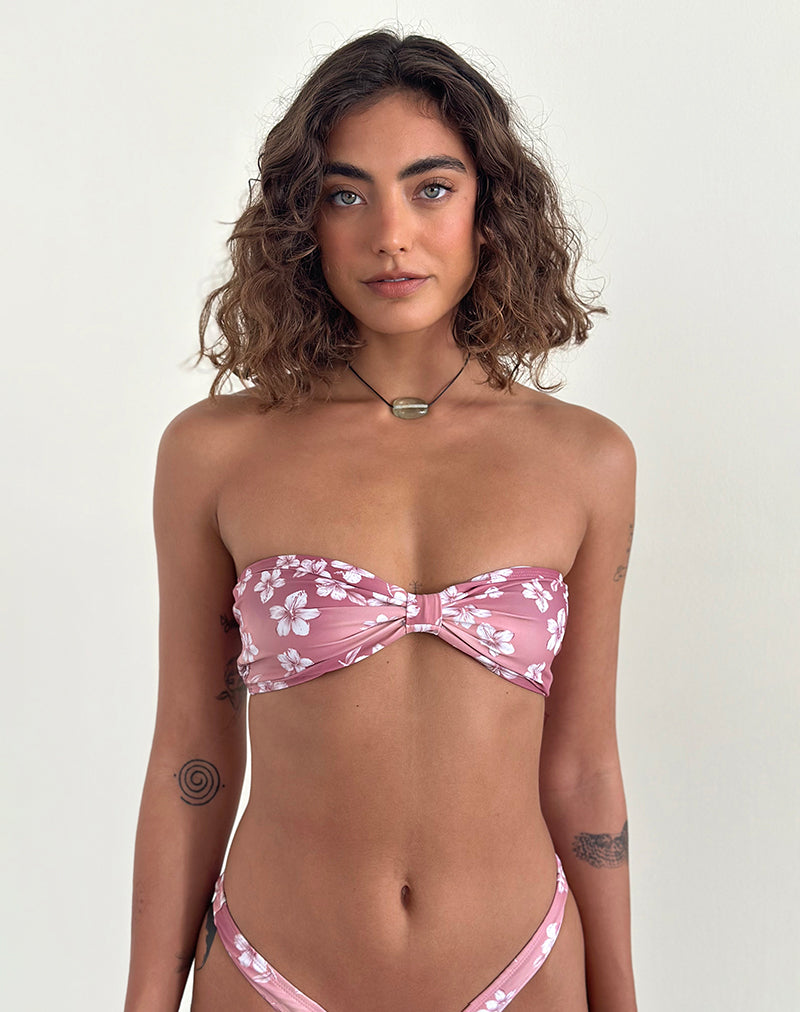 Image de Samara Bikini Top in Hibiscus Floral