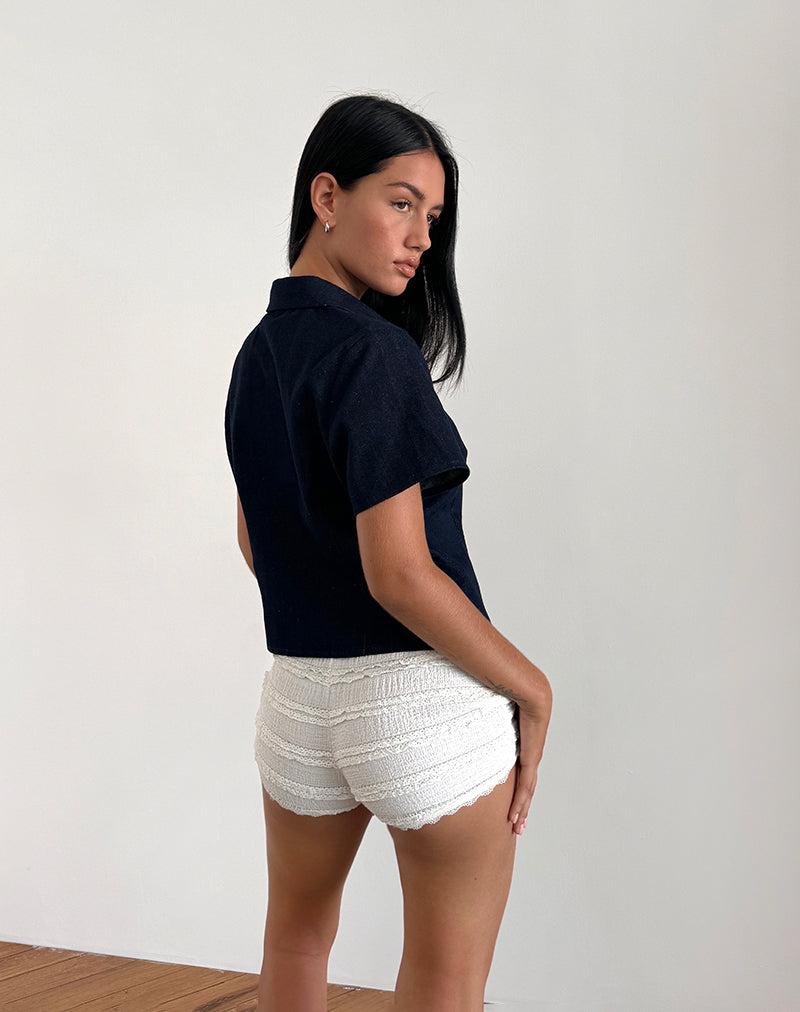 Image de la chemise Samas en indigo foncé