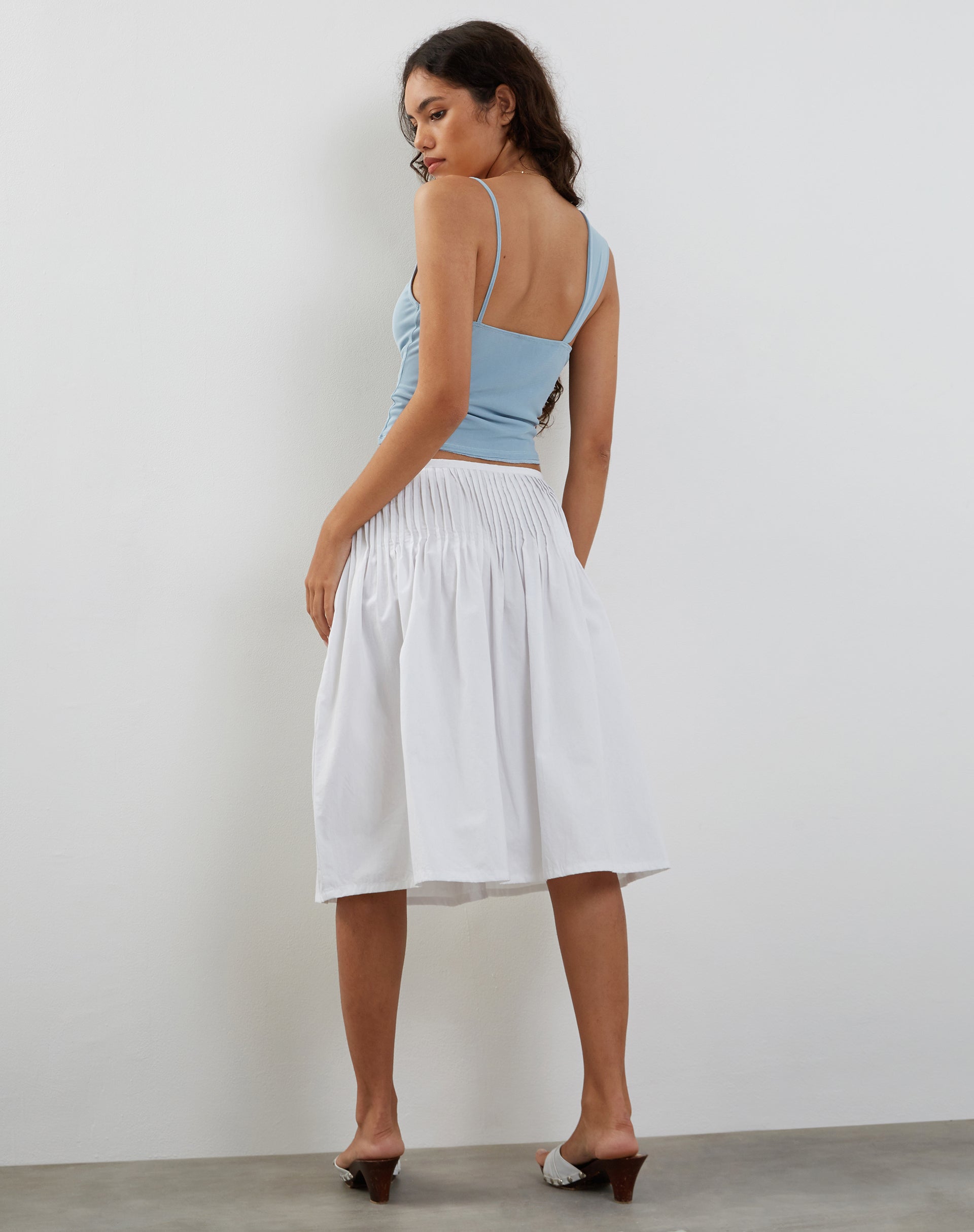 Image de Sambu Mesh Vest Top in Pastel Blue