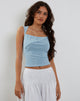 Image de Sambu Mesh Vest Top in Pastel Blue