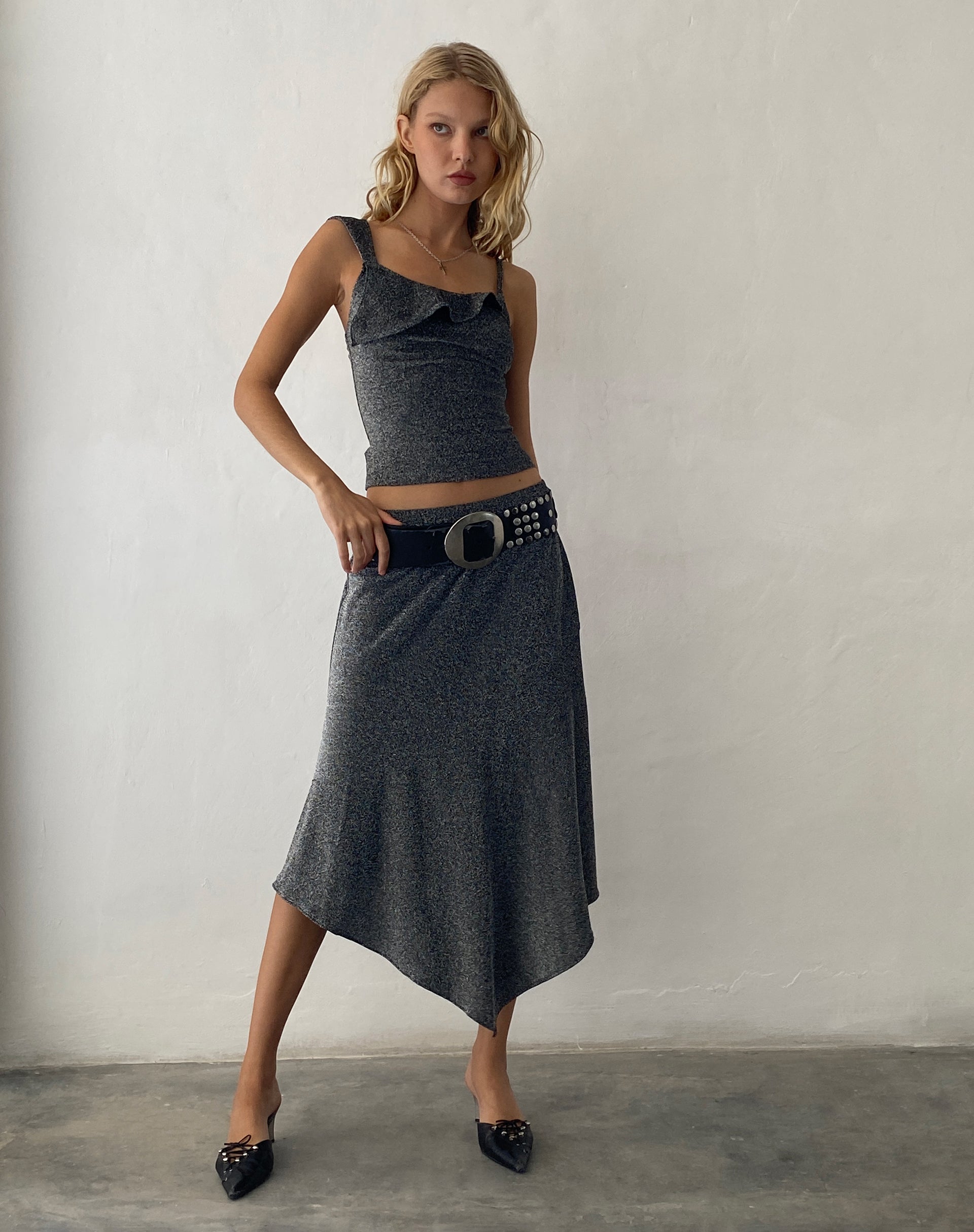 Image de Sambu Cami Top in Black Shimmer