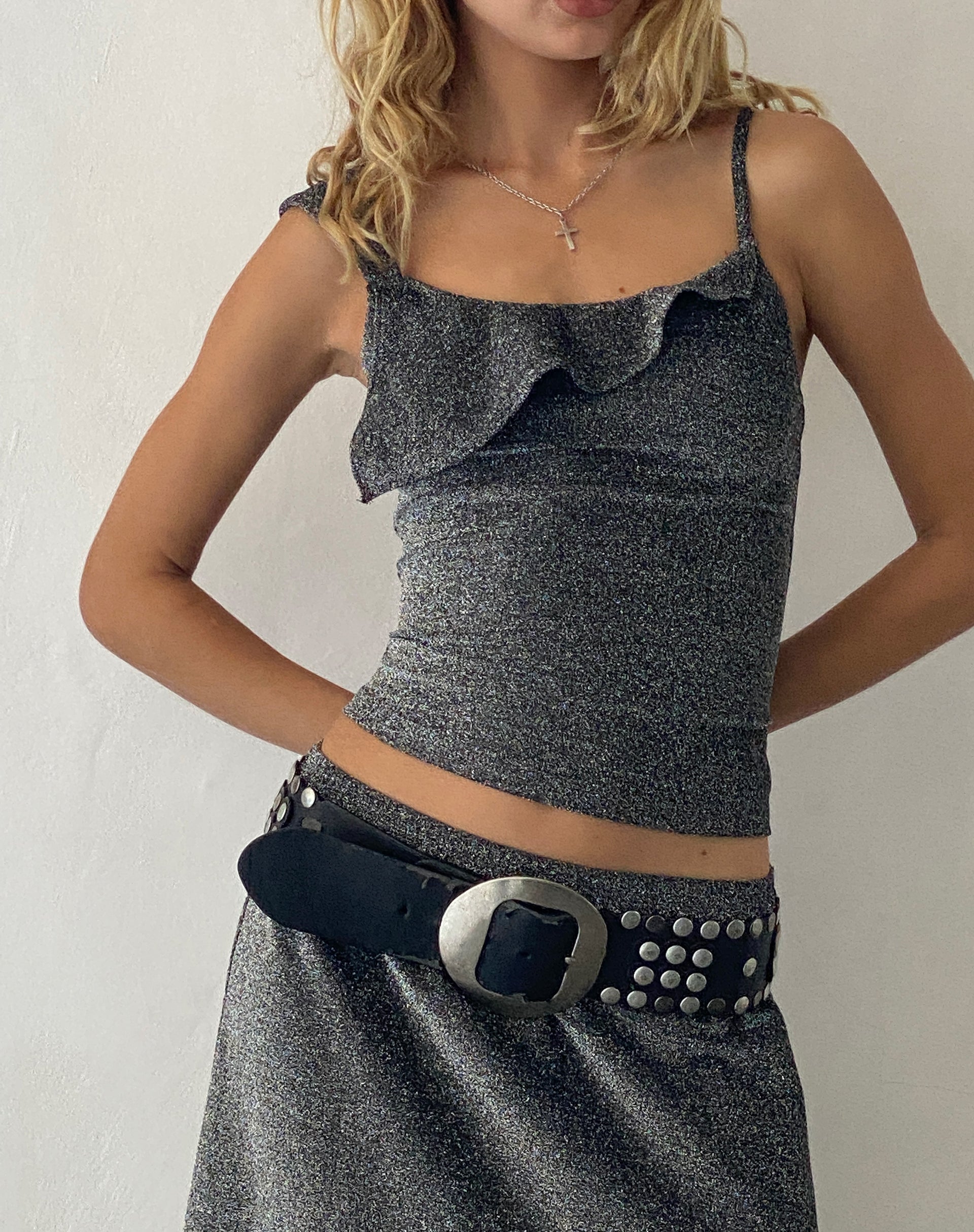 Image de Sambu Cami Top in Black Shimmer