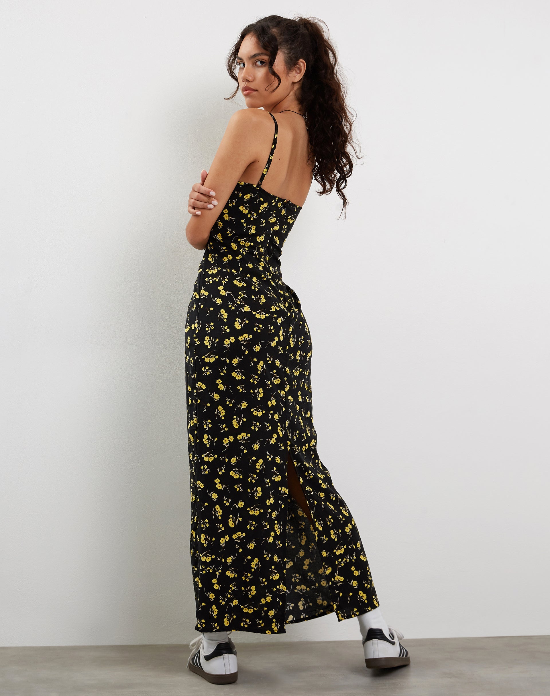 Image de Kafka Maxi Dress in Buttercup Black and Yellow