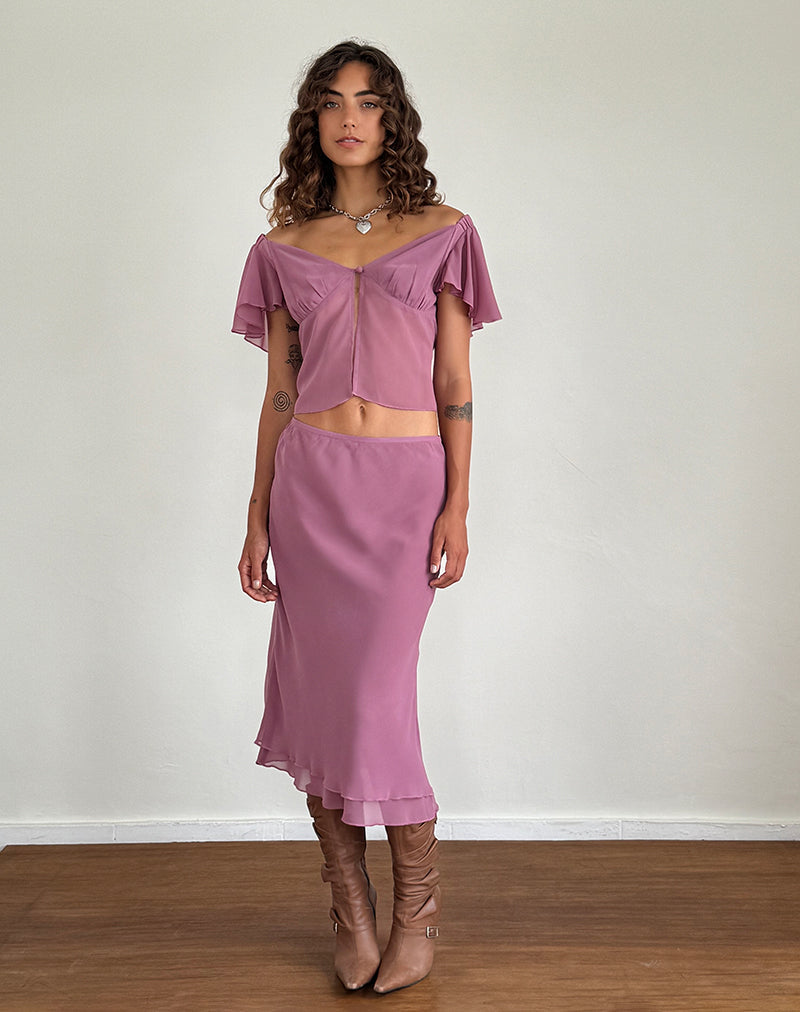 Image de Samsiar Top in Chiffon Mauve