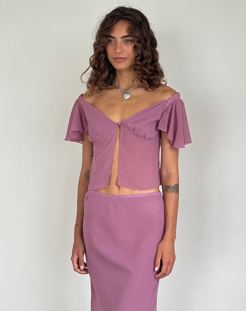 Image de Samsiar Top in Chiffon Mauve