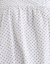 Blanc avec Micro Polka noir