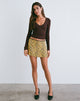 Image de la mini-jupe Sango in Bloom Yellow