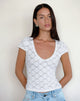 Image de Sanjana Top en dentelle ivoire