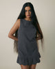 Image of Saraya Mini Dress in Tailoring Grey Blue