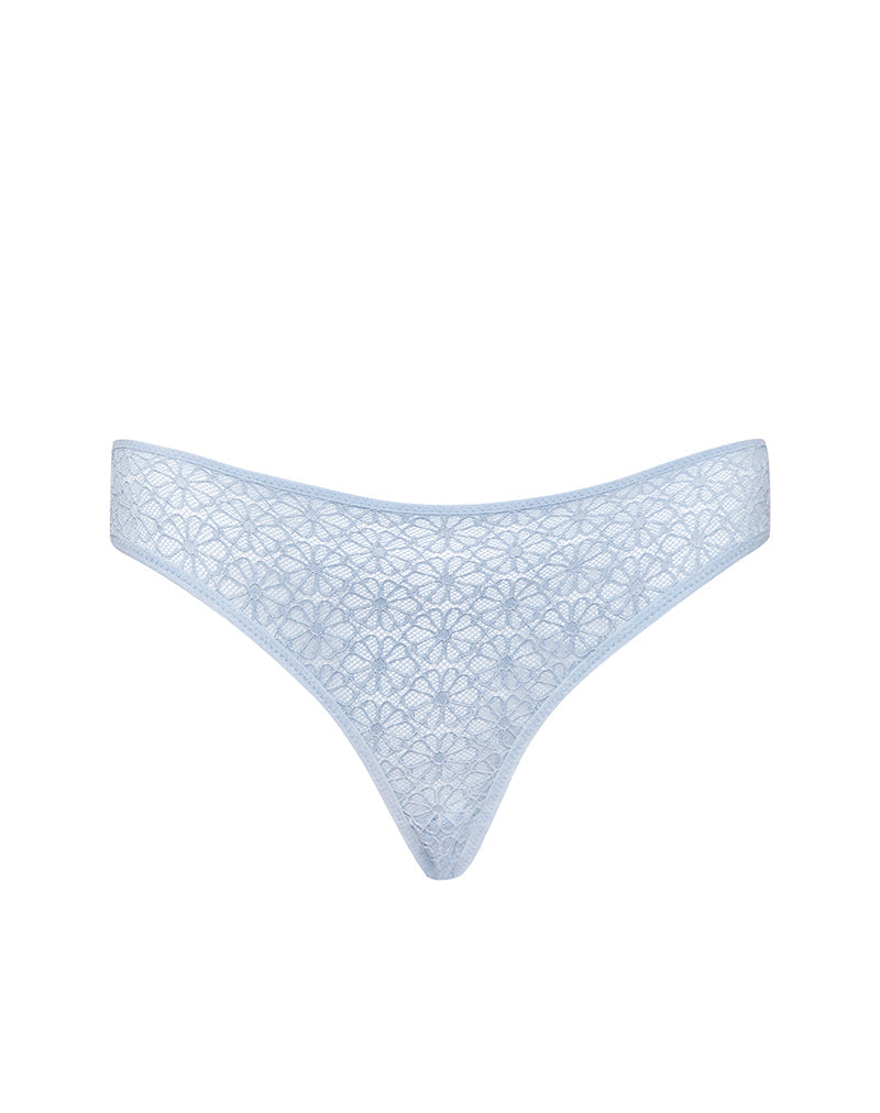 Image de la culotte Sarpa en dentelle florale Bleu