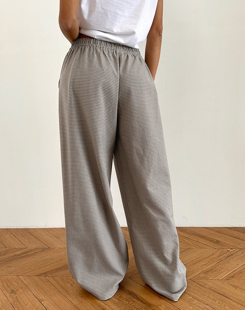 Image de Sasari Pantalon oversize à carreaux gris