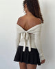 Image de Saskia Bardot Bow Back Top in Ivory