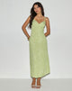 Image de Sastra Midi Dress in Retro Paisley Lime