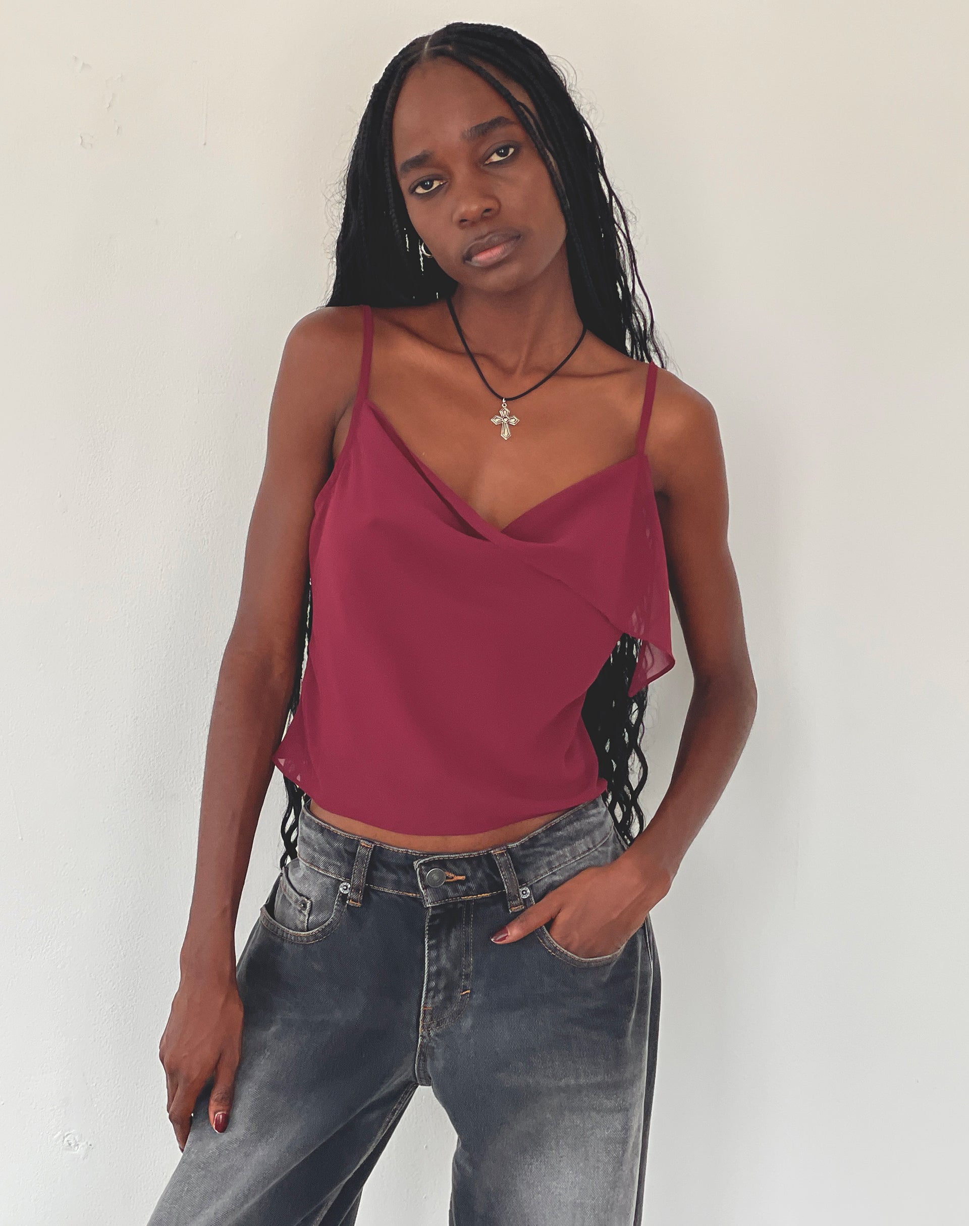 Image de Satisha Top in Chiffon Plum