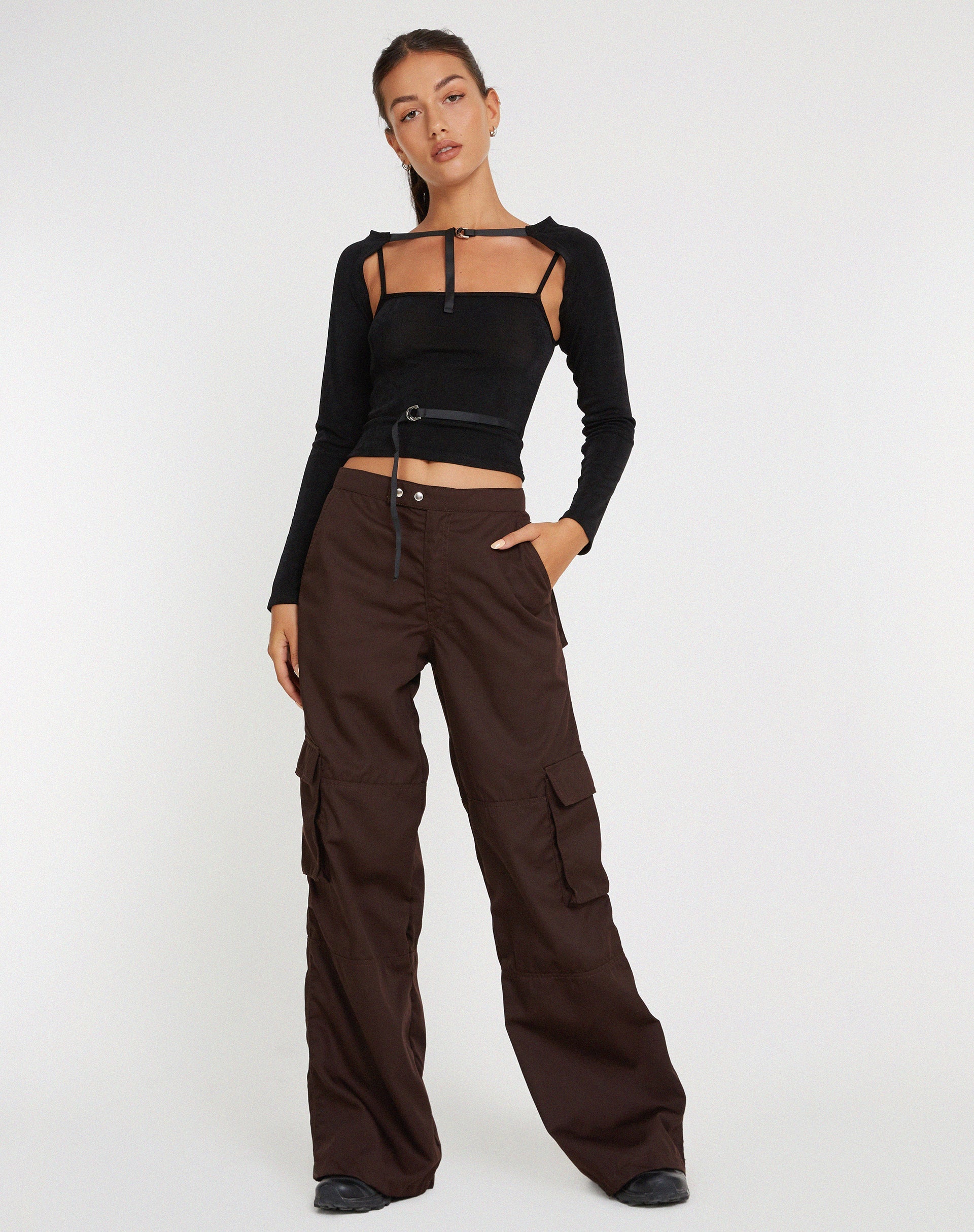 Image de Saul Cargo Trouser in Dark Brown