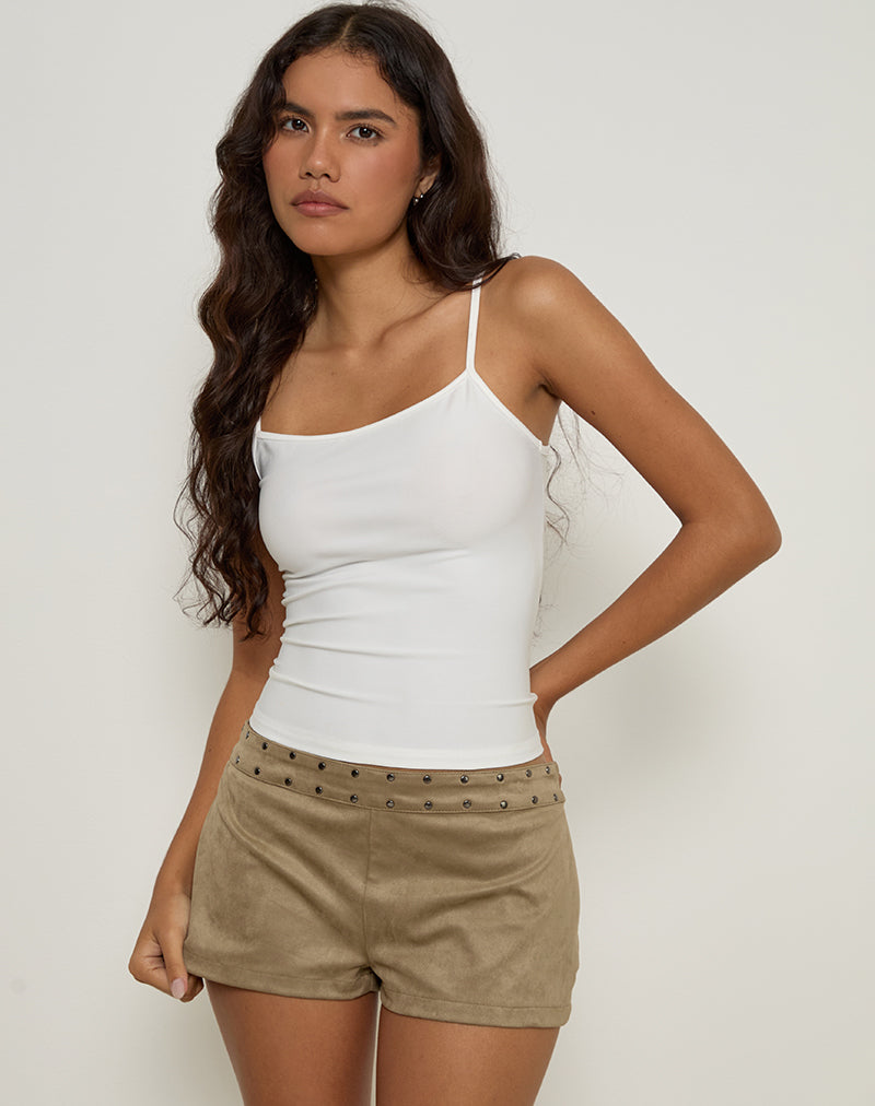 Image de Saumya Hot Pant en faux daim Mushroom Grey