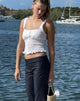 Image de Sayake Top froncé en blanc