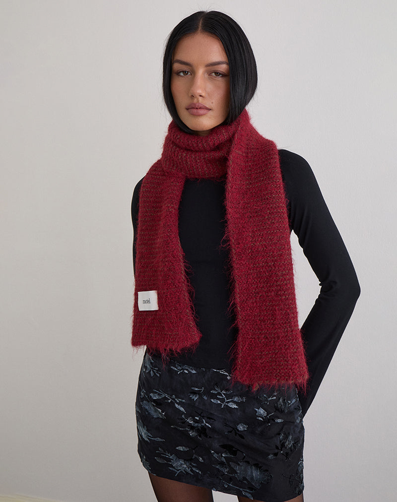 Foulard en bourgogne uni