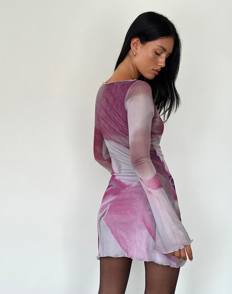 Mini robe Sevila en Anatomie de la nature rose