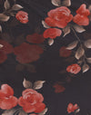 Rose aquarelle noire