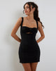 Image de la mini robe Shadi en noir