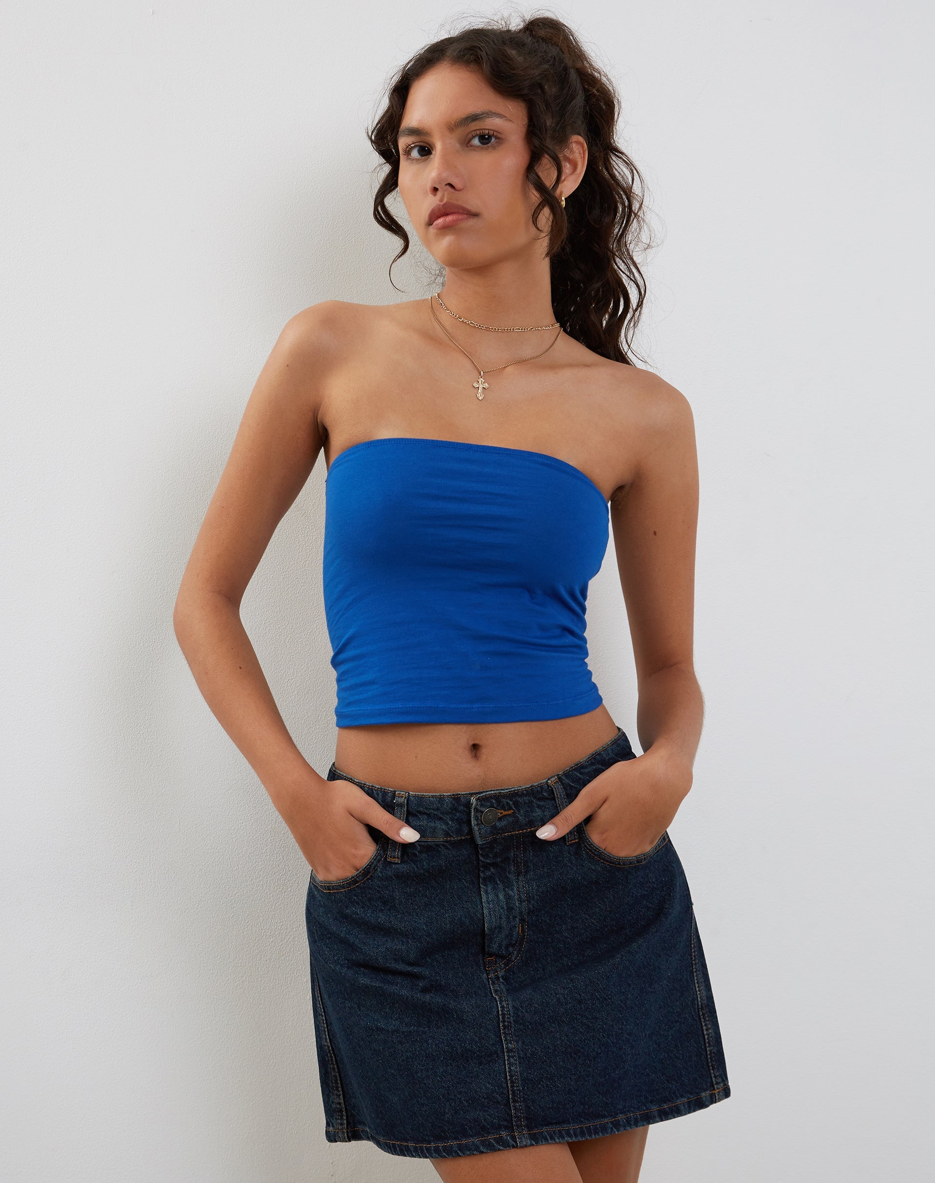 Image de Top bandeau Shae en cobalt