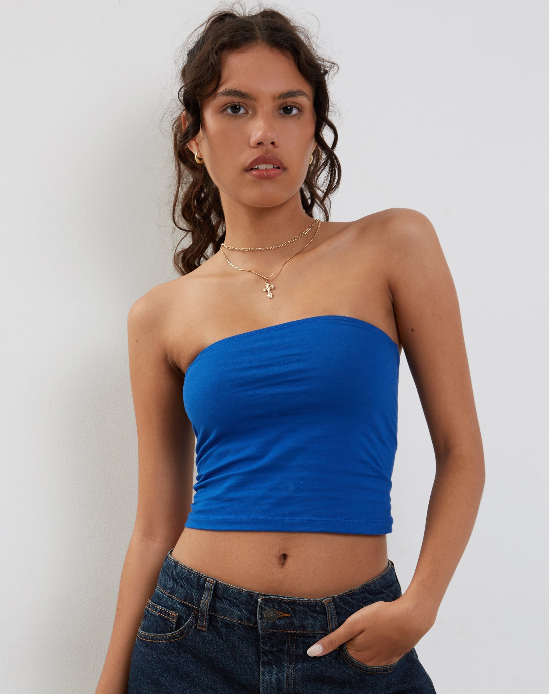 Image de Top bandeau Shae en cobalt