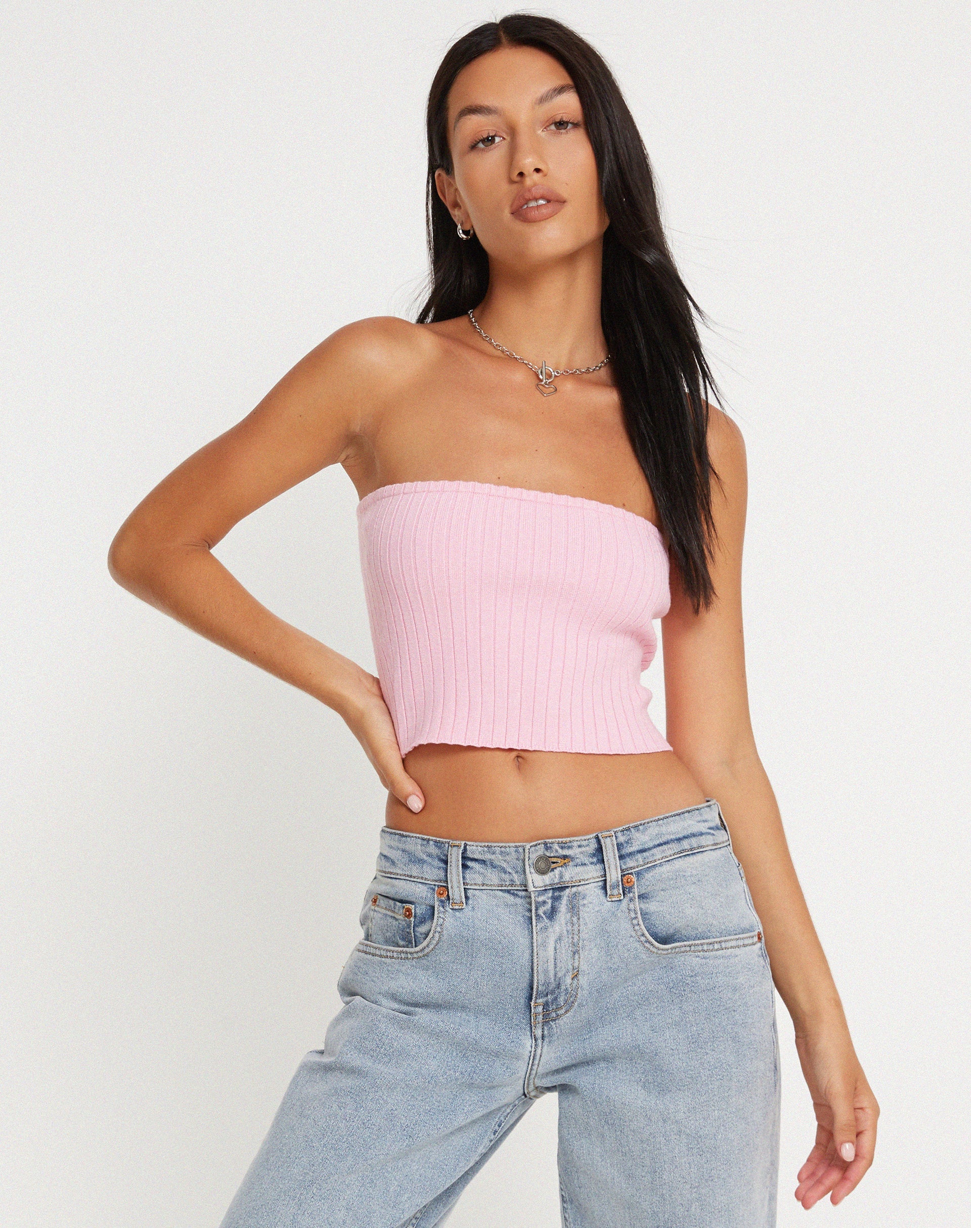 Image de Top bandeau Shae en rose