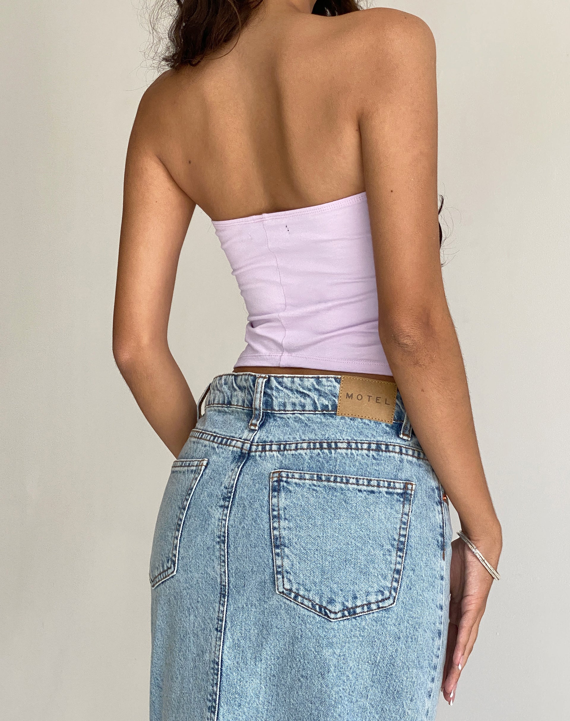 Image de Shae Bandeau Top in Soft Lilac