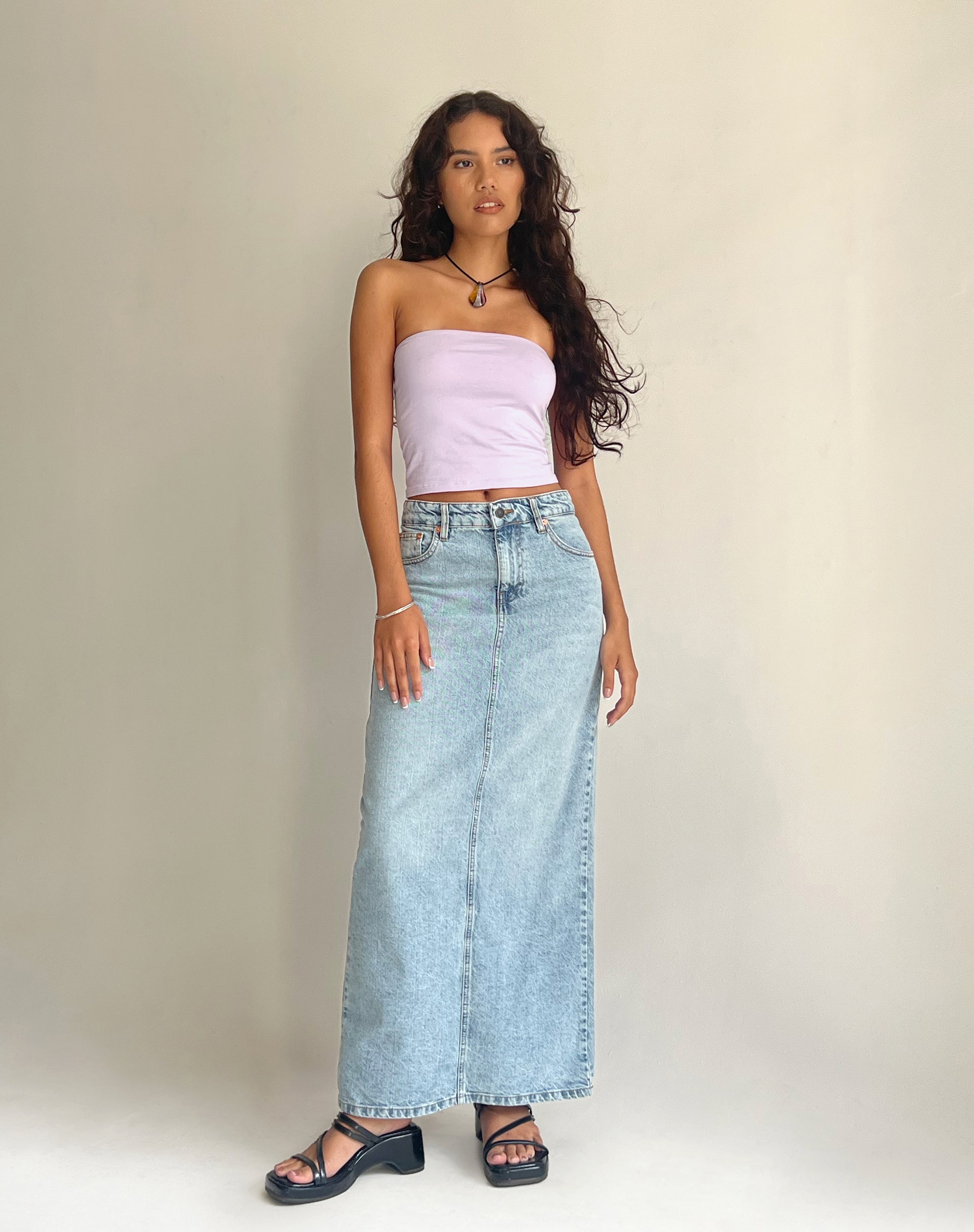Image de Shae Bandeau Top in Soft Lilac