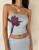 image de Shae Bandeau Top in Mint Flower Placement