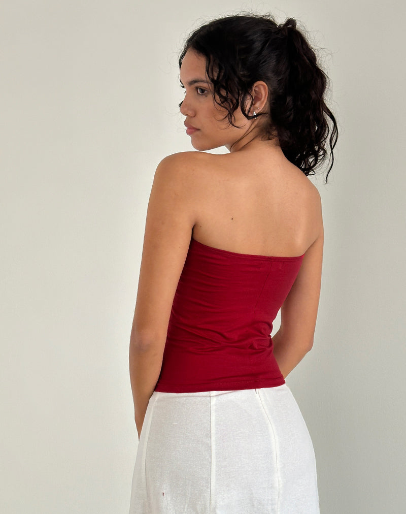 Image de Shaelo Bandeau Top in Adrenaline Red