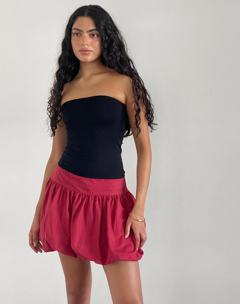 Image de Kiyowo Mini jupe bouffante, rouge adrénaline