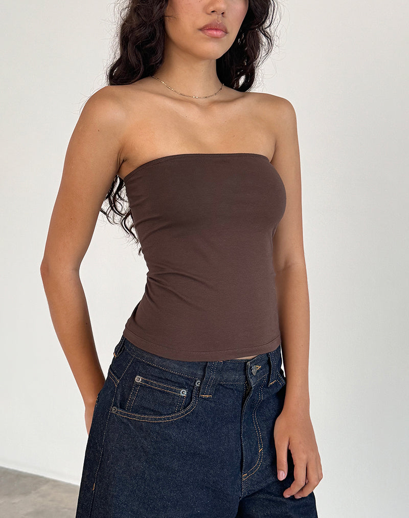 Image de Shaelo Bandeau Top in Deep Mahogany