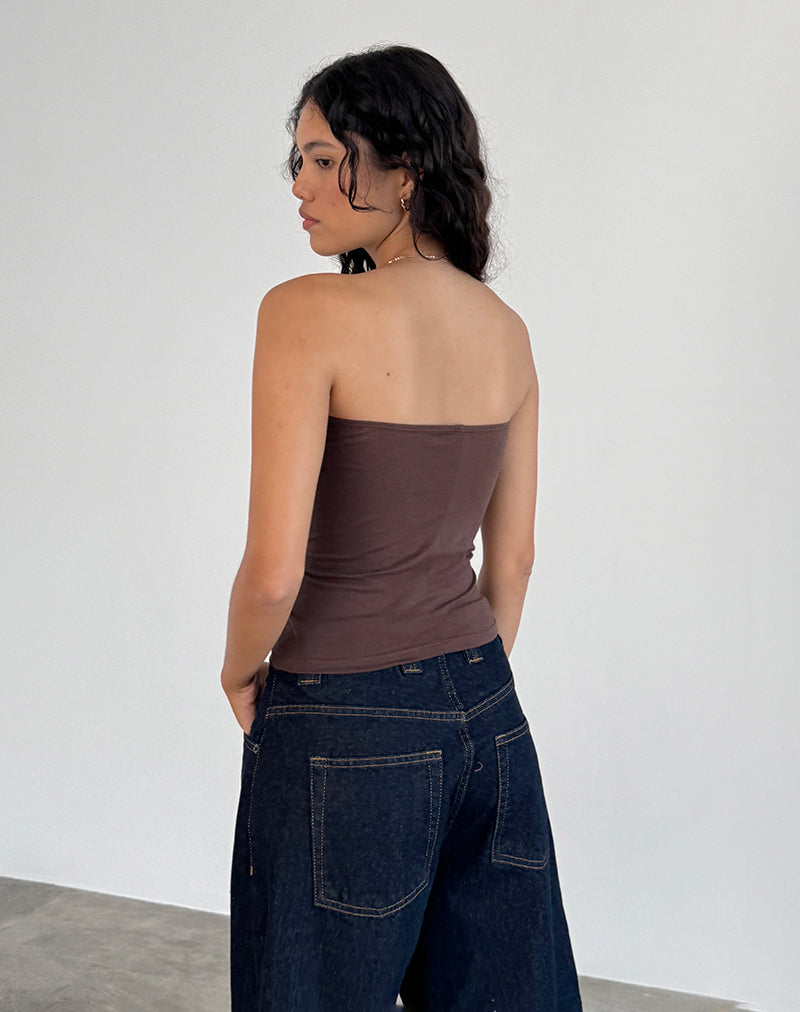 Image de Shaelo Bandeau Top in Deep Mahogany